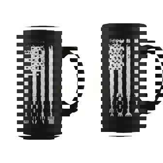 Funny Bbq American Flag Gift Smoker Grilling Barbecue Master Coffee Mug | Mazezy
