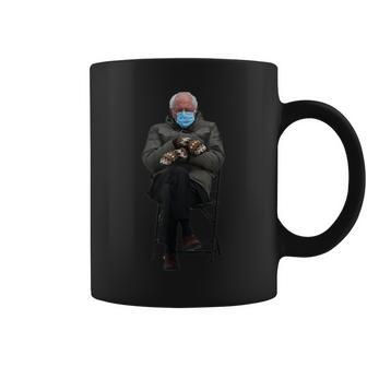 Funny Bernie Sanders Sitting In Chair Is Hilarious Coffee Mug | Mazezy