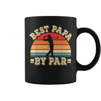 Funny Best Papa By Par Retro Golf Club Daddy Dad Fathers Day Coffee Mug | Mazezy