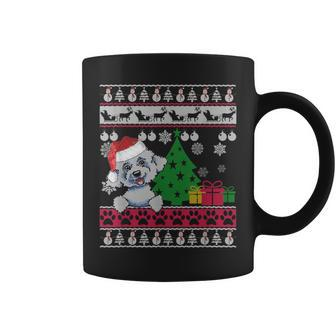 Bichon Frise Christmas Ugly Sweater Dog Lover Xmas Coffee Mug - Seseable