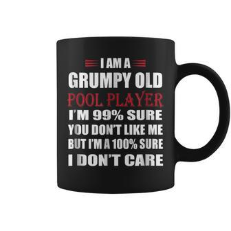 Funny Billiards I Am A Grumpy Old Pool Player Coffee Mug | Mazezy