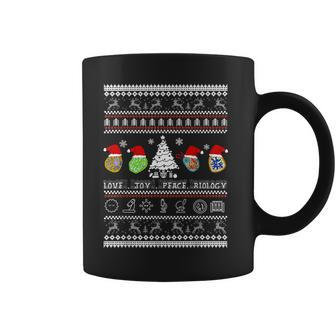 Biology Christmas Sweater T -Love Joy Peace Coffee Mug - Monsterry CA