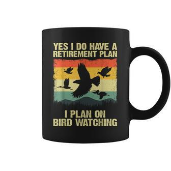 Funny Bird Watching Design For Men Women Birding Retirement Coffee Mug | Mazezy