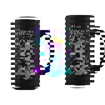 Funny Birthday Girl 3 Years Old Its My 3Rd Bday Mermaid Coffee Mug - Seseable