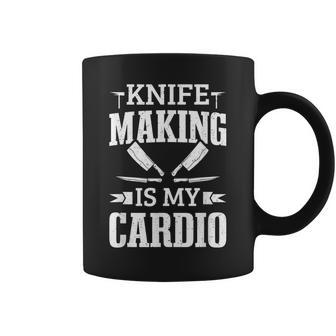 Bladesmith Knife Making Is My Cardio Blacksmith Anvil Coffee Mug | Mazezy DE