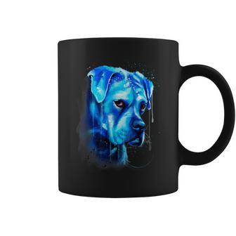 Funny Blue Pitbull No More Treats Really Coffee Mug - Seseable