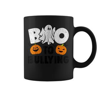 Boo To Bullying Orange Unity Day Halloween Teacher Kid Coffee Mug - Monsterry DE