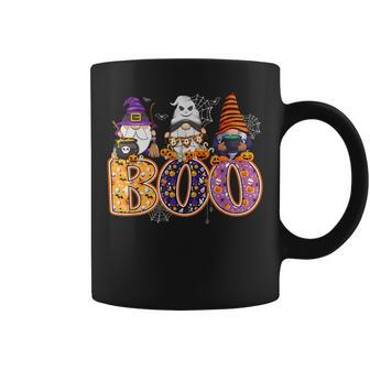 Boo Witch Sipders Pumpkins Happy Halloween Gnome Coffee Mug