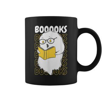 Books Ghost Reading Boooks Halloween Teacher Coffee Mug - Thegiftio UK