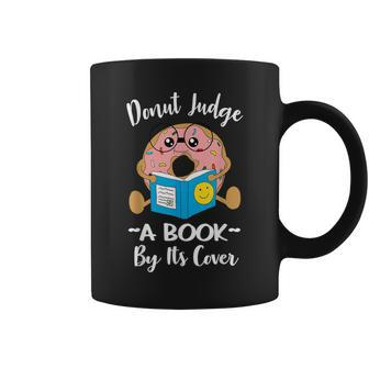 Bookworm Teacher Librarian Reading Donut Pun Literacy Coffee Mug | Mazezy AU