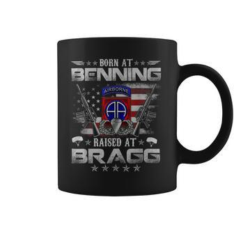 Funny Born At Ft Benning Raised Fort Bragg Airborne Veterans Day For Airborne Paratrooper Division Coffee Mug - Monsterry UK