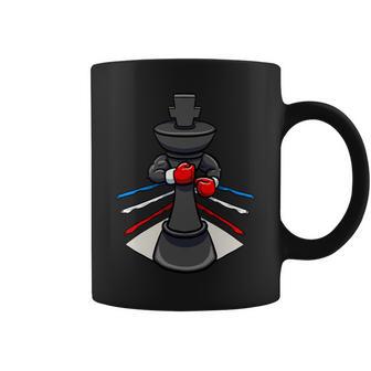 Funny Boxing Chess Piece Boxer Boxing Gloves King Coffee Mug - Monsterry DE