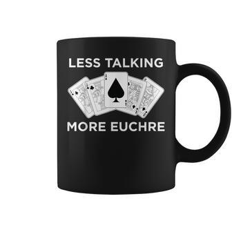 Funny Card Player Less Talking More Euchre Coffee Mug - Thegiftio UK