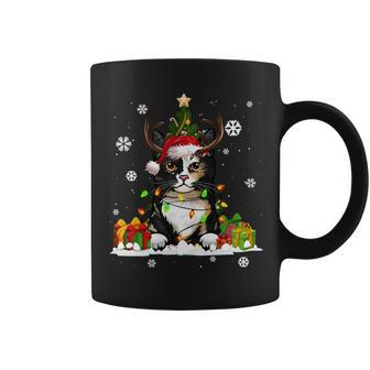 Cat Lovers Cute Manx Cat Ugly Christmas Sweater Coffee Mug - Monsterry