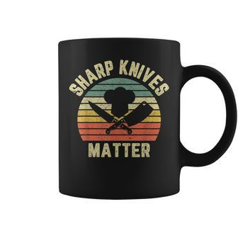 Funny Chef Sharp Knives Matter Culinary Cook Cooking Cook Funny Gifts Coffee Mug | Mazezy