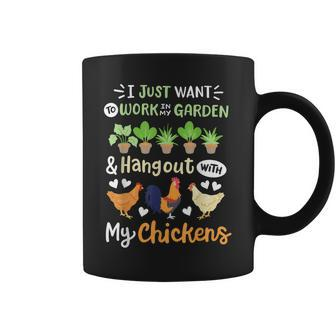 Funny Chicken For Men Women Gardening Chicken Lovers Garden Coffee Mug - Thegiftio UK
