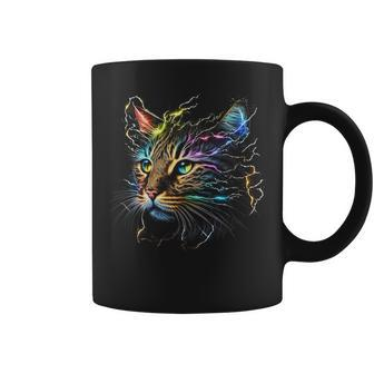 Chinese Li Hua Lover Colorful Graphic Cat Dad Mom Coffee Mug | Mazezy UK