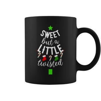 Christmas Holiday Sweet But Little Twisted Candy Cane Coffee Mug | Mazezy