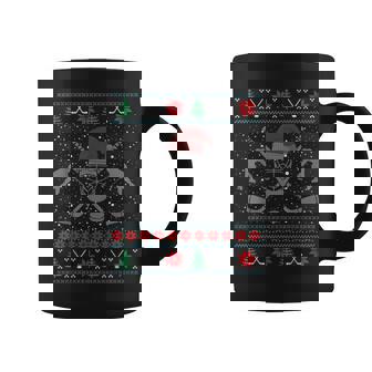 Christmas Ice Hockey Ugly Christmas Sweaters Coffee Mug - Monsterry