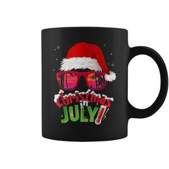 Funny Christmas In July Summer Santa Sunglasses Xmas Summer Funny Gifts Coffee Mug | Mazezy AU