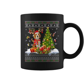 Christmas Lights Beagle Dog Xmas Ugly Sweater Coffee Mug | Mazezy