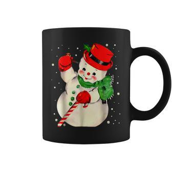 Christmas Snowman Matching Family Pajama Xmas Vintage Coffee Mug - Seseable