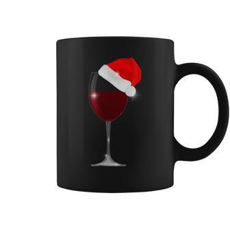 Christmas Wine Cool Drink Glass Santa Hat Coffee Mug | Mazezy