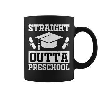 Funny Class Of 2023 Straight Outta Preschool Graduation Coffee Mug - Thegiftio UK