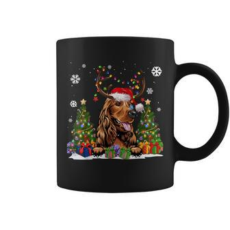 Cocker Spaniel Santa Hat Ugly Christmas Sweater Coffee Mug - Monsterry UK