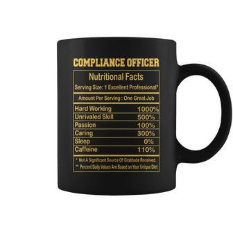 Compliance Officer Nutritional Facts Motivational Quot Coffee Mug | Mazezy