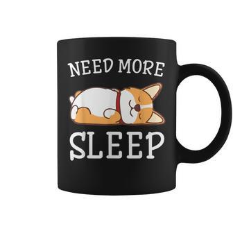 Funny Corgi Dog Pajama Need More Sleep Animal Lover Coffee Mug - Thegiftio UK