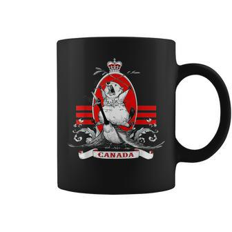 Funny Country Canada Screaming Beaver Mable Leaf Canadian Canada Funny Gifts Coffee Mug | Mazezy