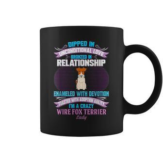 Funny Crazy Wire Fox Terrier Lady T Gifts For Fox Lovers Funny Gifts Coffee Mug | Mazezy