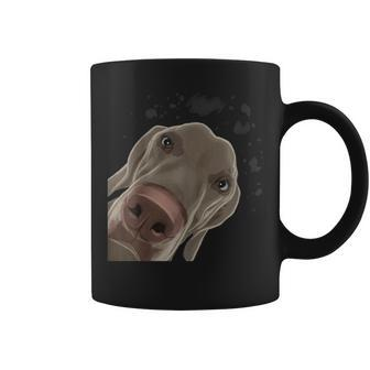 Curious Dog Weimaraner Coffee Mug | Mazezy