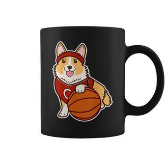 Cute Corgi Basketball Player Lover Corgis Owner Coffee Mug | Mazezy