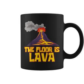 Cute The Floor Is Lava Volcano Science Teacher Coffee Mug | Mazezy AU