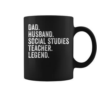 Funny Dad Husband Social Studies Teacher Legend Fathers Day Gifts For Teacher Funny Gifts Coffee Mug | Mazezy AU