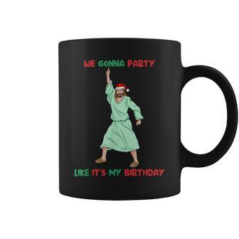 Dancing Jesus Christmas Party Like It's My Birthday Coffee Mug - Thegiftio UK