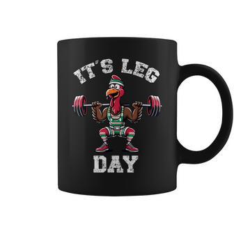 Deadlifting Turkey Thanksgiving Leg Day Deadlift Coffee Mug - Seseable