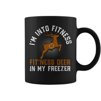 Funny Deer Hunters Fitness This Deer In My Freezer Venison Coffee Mug - Monsterry