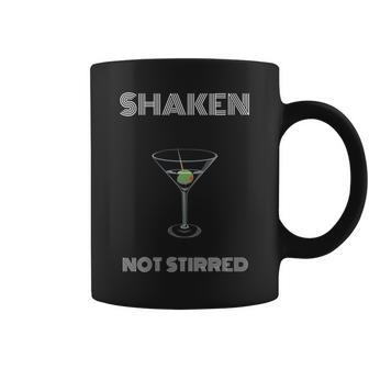 Dirty Martini Lover Shaken Not Stirred Glass Coffee Mug | Mazezy