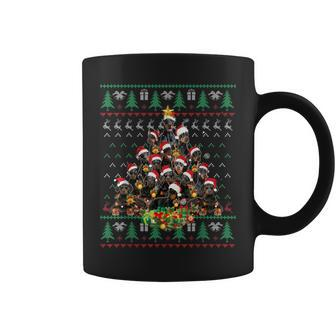 Doberman Christmas Tree Ugly Sweater Xmas Coffee Mug - Monsterry AU