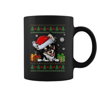 Dog Lovers Chihuahua Santa Hat Ugly Christmas Sweater Coffee Mug - Monsterry