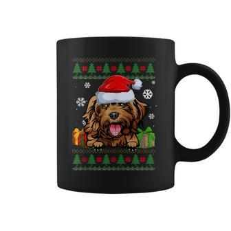 Dog Lovers Cockapoo Santa Hat Ugly Christmas Sweater Coffee Mug - Monsterry DE