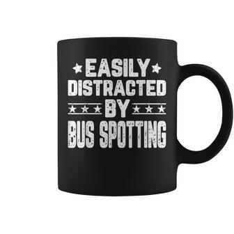 Easily Distracted By Bus Spotting Bus Lover Coffee Mug | Mazezy