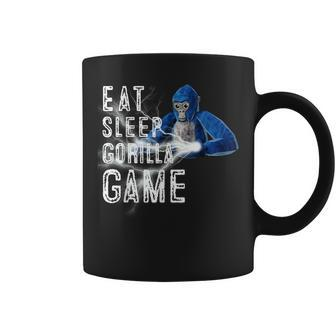 Eat Sleep Gorilla Monke Tag Gorilla Vr Gamer Coffee Mug - Seseable