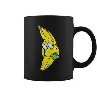 Funny Emojibashful Banana Coffee Mug | Mazezy
