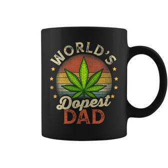 Funny Fathers Day 420 Weed Dad Vintage Worlds Dopest Dad Gift For Womens Gift For Women Coffee Mug | Mazezy