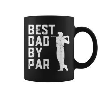 Funny Fathers Day Best Dad By Par Golf Lover Gift Coffee Mug | Mazezy
