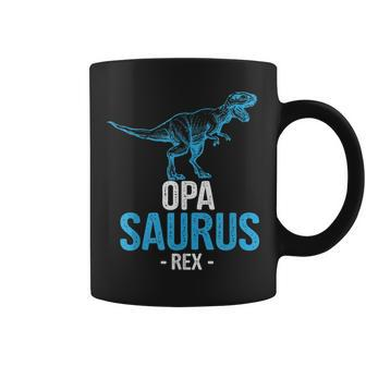 Funny Fathers Day Gift For Grandpa Opa Saurus Rex Coffee Mug | Mazezy